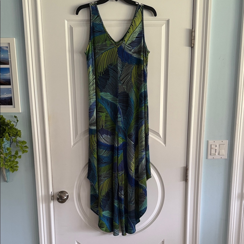 Summer Romper-Palm Leaves